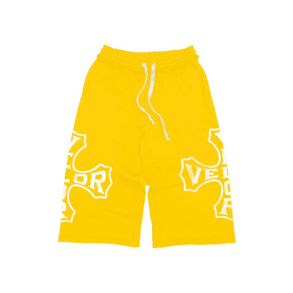 VLR YELLOW 3/4 SHORTS